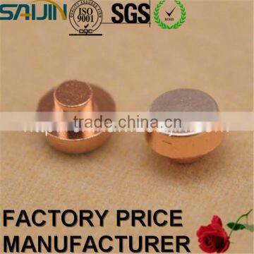 Used in Electric Switch and Socket Bimetal Silver Electrical Contacts