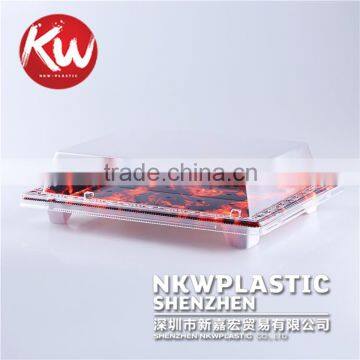 KW-0002 Professional Supply Customized PS/BOPS wholesale High Quality Plastic Packaging Blister Disposable Food Sushi Container