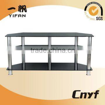 Simple tempered glass TV stand,hot selling modern design tv cabinets