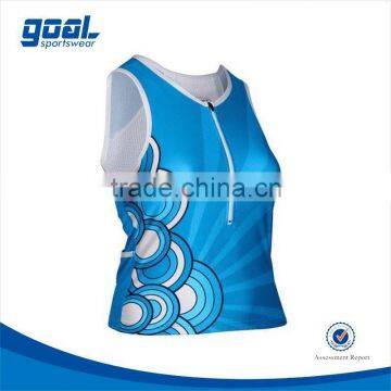 Latest design durable running jersey sublimation running shirt