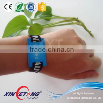 13.56mHZ woven RFID wristband ISO14443A MF S70 bracelet with 4k memory