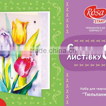 CRAFT KIT, cardmaking, 3D card "Tulips"