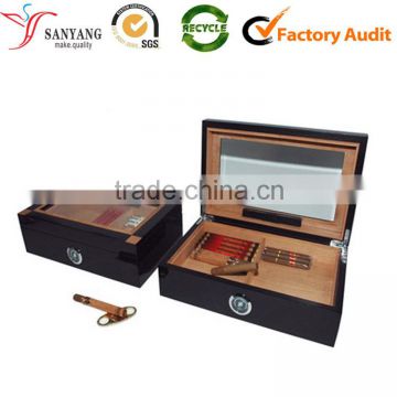 Cheap empty custom OEM factory making cigar packaging box with window
