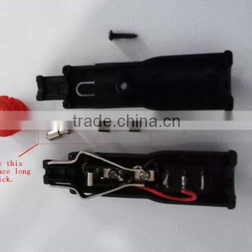 12v red head car cigarette lighter plug with fuse
