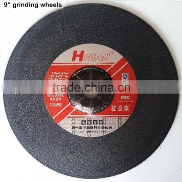 9" 230x6x22.2mm T27 resin bond abrasive grinding discs