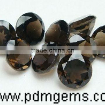 Smoky Quartz Round Cut Faceted Lot For Diamond Jewellery From Wholesaler