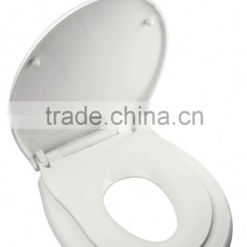 Slim Design D Shape Family Toilet Seat Soft Close White Urea Family Use Duravit Toilet Seat Lid