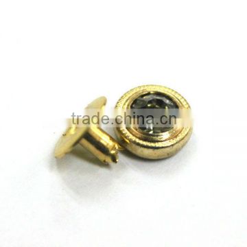 9.5mm rhinestone metal brass rivet