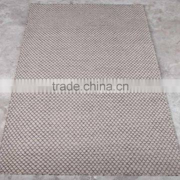 Modern design hand woven wool dhurrie rugs