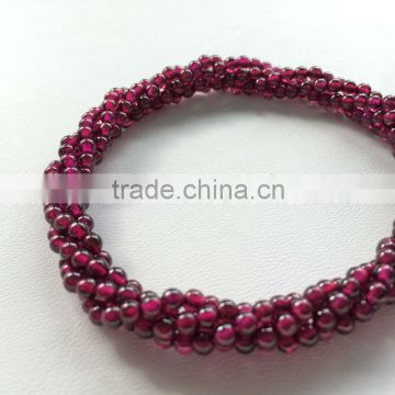 Natural Round Loose Gemstone Beads Garnet