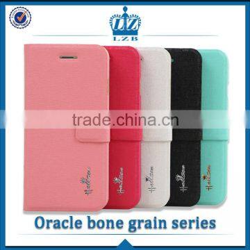 2014LZB Oracle bone grain series PU leather phone cover case for Sony Z3