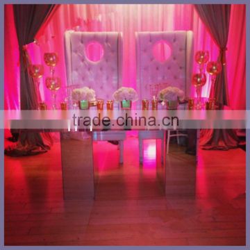 wedding event mirror table for wedding stage