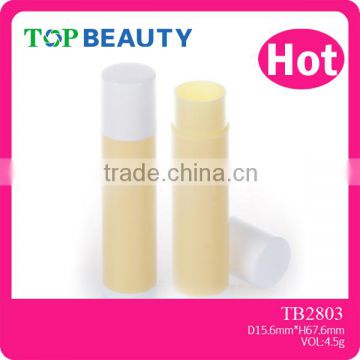 TB2803-Cylinder Plastic Empty Lip Balm Tube