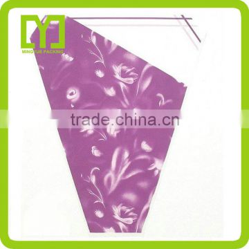 2016 wholesale china supplier custom plastic printed flower sleeves