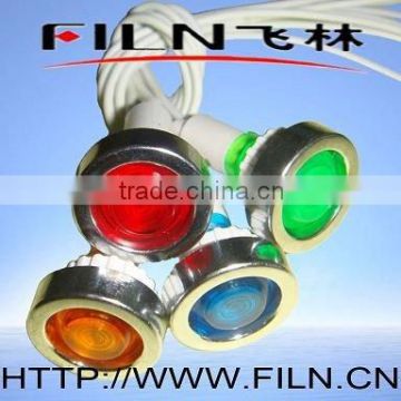 FL1-04 10mm diameter plastic Blue miniature indicator lamp 220v ac