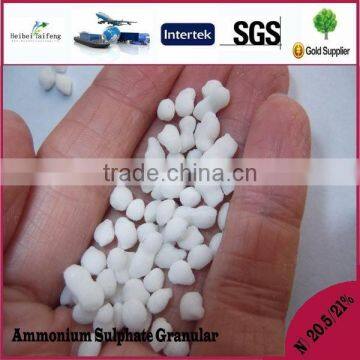 White Nitrogen-20.5% Size 2-5mm Ammonium Sulphate Granular