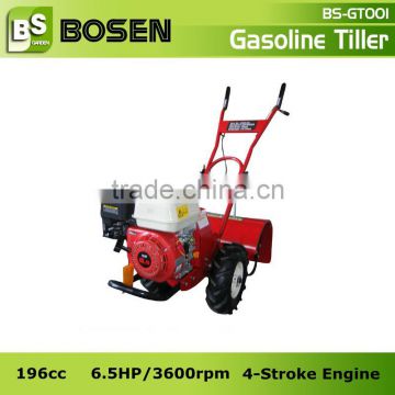 6.5HP Gasoline Rotary Tiller Walking Tractor with Rotary Hoe