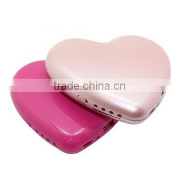 Cute Heart Shaped 3600mAh Backup Battery Mobile Phone Power Bank