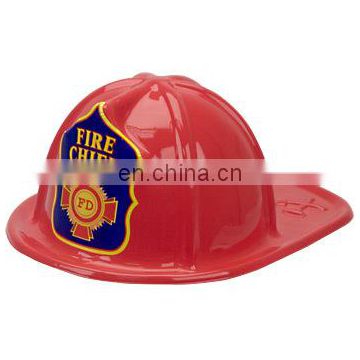 Hot sale fire chif fireman helmet childrens plastic toy fireman hat CH2075