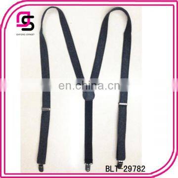 Man suspender,black fabric suspender,denim suspender