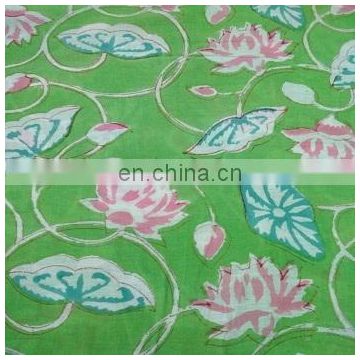 Indian Voile cotton-Hand Block Print fabric, textiles fabrics 3 yard Fabric Lot