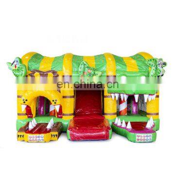 Jungle Theme Inflatable Jump Bouncer Kids Jumping Castle Bounce House With 2 Slides