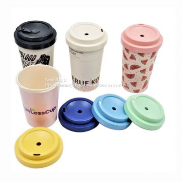 OEM BPA FREE BAMBOO FIBRE TABLE WARES – COFFEE CUPS TRAVEL MUGS