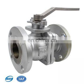 Floating 6 Inch stainless steel 2pc Manual flanged ss ball valve