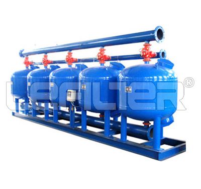 Shallow sand water filter for animal drinking water use
