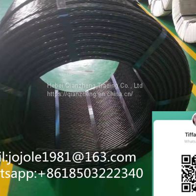 High tensile low relaxation15.2mm prestress concrete steel strand Whatsapp:+8618503222340