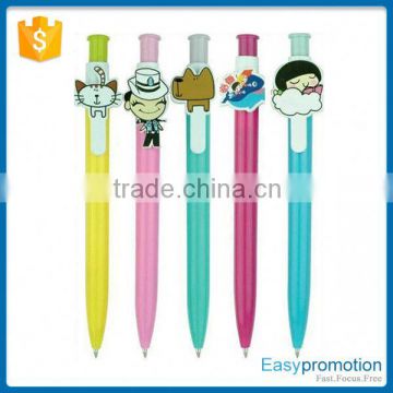 Most popular top sale promotional cartoon ball pen fine workmanship