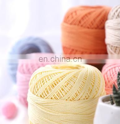 Soft 32/3 In Stock Lace Cotton Baby Yarn For Hand Knitting
