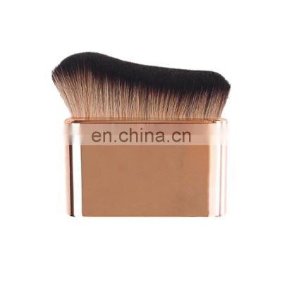 Private Label Square Coutour Bronzing Foundation Kabuki Blending Cosmetic Large Perfect Makeup Brush For Face Body Powder Blush