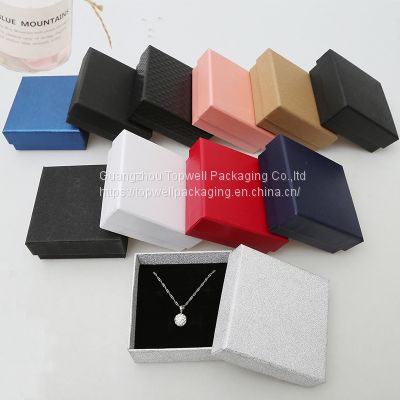 MOQ 100 Personalized White Cardboard Paper Bracelet Necklace Jewelry Boxes Packaging