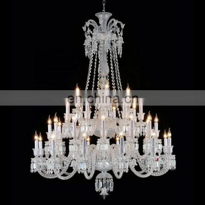Living room european k9 crystal lamp hotel lobby candle decoration chandelier