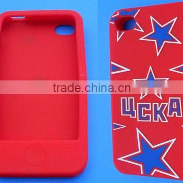 customize star engraved pvc silicone mobiel phone cases