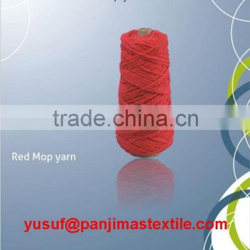 Red Colour Mop Yarn