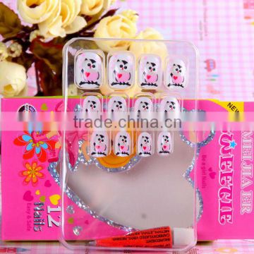 kids fake nails/artificial nail art /nail art designs/wholesale nail supplies/new products 2014