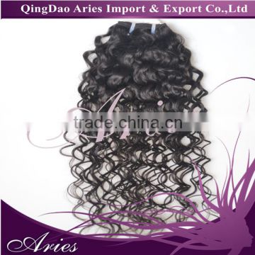 100% Virgin Peruvian Curly Hair Extensions 1 Bundle Human Hair Weaves Weft