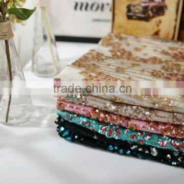 sequin embroidery cloth; gold embroidery;Polyester fiber;FASHION STYLE