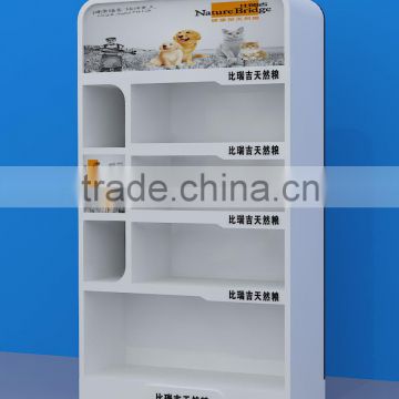 ML-16098 Effictive petfood iron stand display for retails/High Quality shelves/floor displays