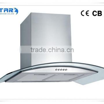 HOT SELLING!!! VESTAR cooking appliance range hood with lamp wall mount black color for sale