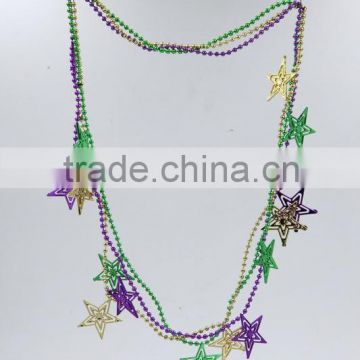carnival party Bead chain necklace acrylic flower beads necklace