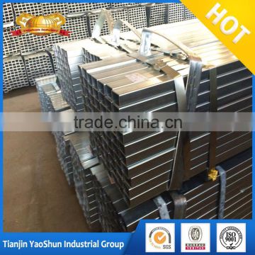 Tianjin manufacturer Galvanized square rectangular steel tube/pipe for