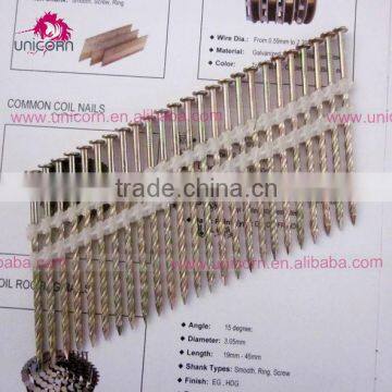 21 degree plastic coated strip nails