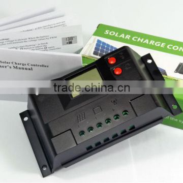 20A solar charge controller with LCD display and vivid graphic symbols
