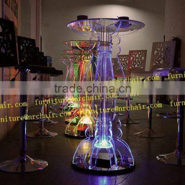 shanghai event wedding rental wholesale illuminated LED lighted poseur coffee tables