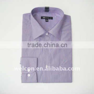 Men's classic business dress 100% cotton long sleeve popular pinstripe shirt