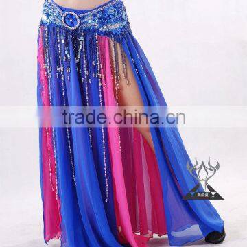 Pretty Two layers Bellydance Split Skirt for Lady Dancers Wear (QC1033)