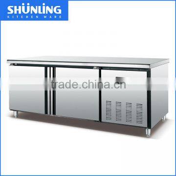 Made in China Best Quality 3 -doors stainless steel 400L WORKTOP REFRIGERATOR